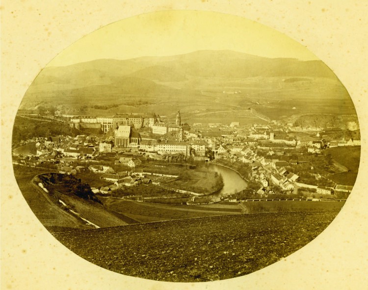 2.Franz Polak - pohled z Křížového vrchu, okolo 1870 (soukromá sbírka)
