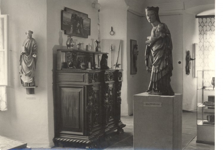 1956, pohled do expozice muzea.