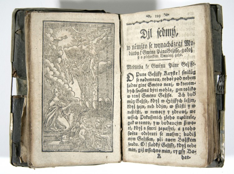 Nebeklíč, český tisk, Křemže, 18. století.